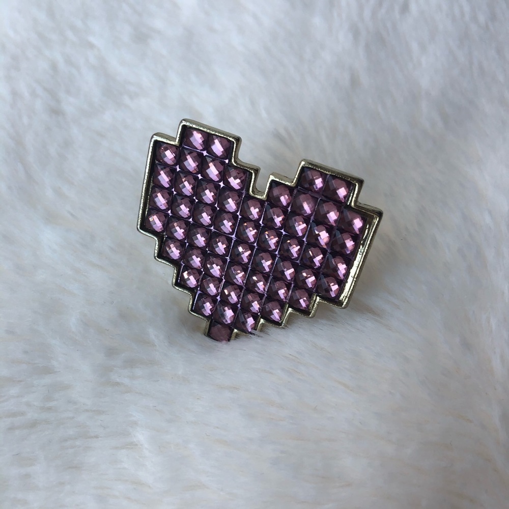 Crystal Heart Ring
